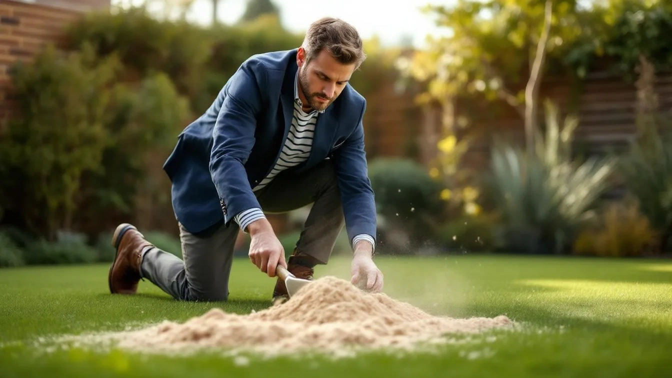 Ein Gärtner enthüllt: Darum sollten Sie im Februar Sand auf Ihren Rasen ausbringen